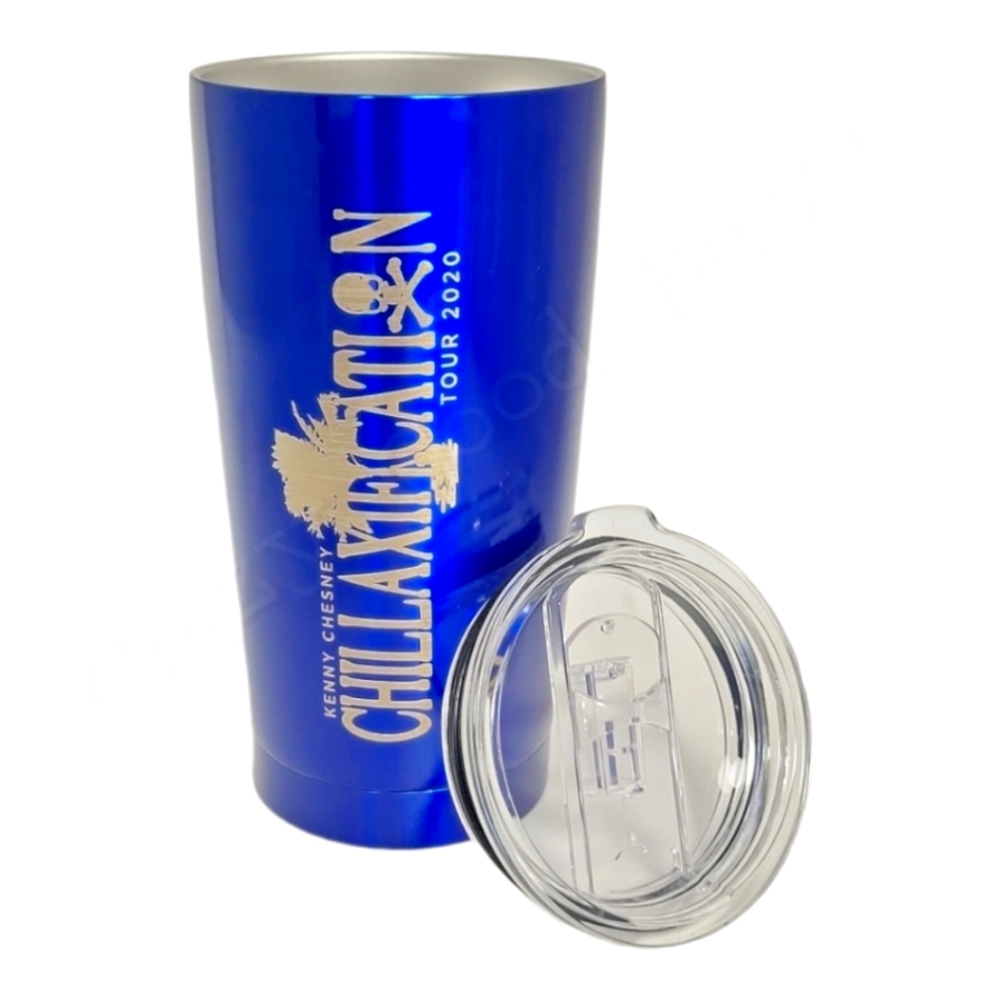 Kenny Chesney Chillaxification Tour 2020 Tumbler 16oz Insulated Steel Cup w/ Lid